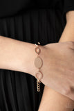 Paparazzi Bracelet - OVAL and Out - Rose Gold