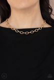Paparazzi Necklace - Craveable Couture - Gold Choker