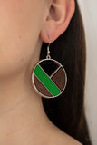 Paparazzi Earring - Don't Be MODest - Green