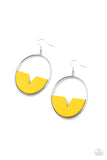 Paparazzi Earring - Island Breeze - Yellow