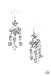 Paparazzi Earring - Get Your ARTIFACTS Straight - Silver