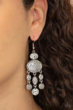 Paparazzi Earring - Get Your ARTIFACTS Straight - Silver