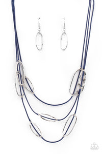 Paparazzi Necklace - Check Your CORD-inates - Blue