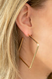 Paparazzi Earring - Material Girl Magic - Gold Hoop