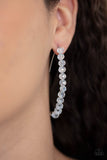 Paparazzi Earring - GLOW Hanging Fruit - White