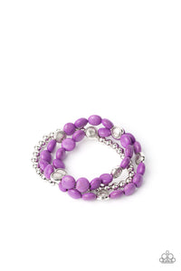 Paparazzi Bracelet - Desert Verbena - Purple