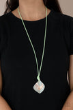 Paparazzi Necklace - Face The ARTIFACTS - Green