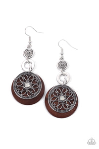 Paparazzi Earring - Royal Marina - Brown