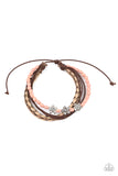 Paparazzi Urban Bracelet - Raffia Remix - Pink