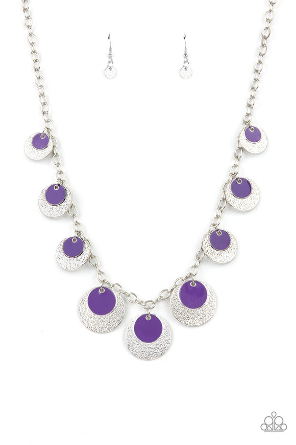 Paparazzi Necklace - The Cosmos Are Calling - Purple