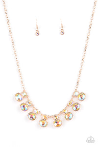 Paparazzi Necklace - Cosmic Countess - Rose Gold LOP