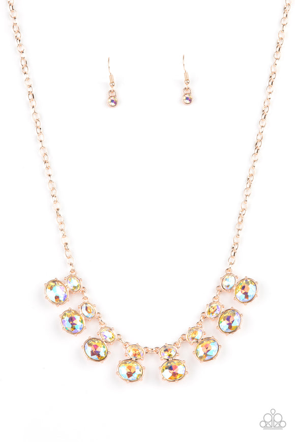 Paparazzi Necklace - Cosmic Countess - Rose Gold LOP