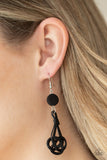 Paparazzi Earring - Twisted Torrents - Black
