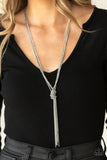 Paparazzi Necklace - KNOT All There - Silver