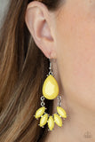 Paparazzi Earring - Powerhouse Call - Yellow