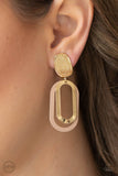 Paparazzi Earring - Melrose Mystery - Brown