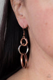 Paparazzi Earring - Harmoniously Handcrafted - Copper