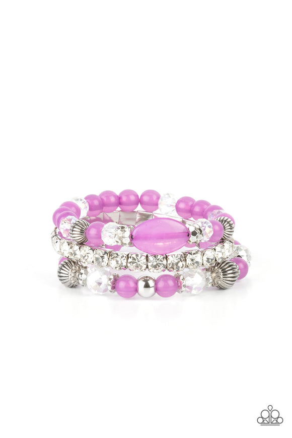 Paparazzi Bracelet - Ethereal Etiquette - Purple