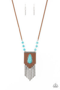 Paparazzi Necklace - Enchantingly Tribal - Blue