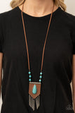 Paparazzi Necklace - Enchantingly Tribal - Blue