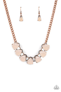 Paparazzi Necklace - Above The Clouds - Copper
