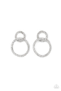 Paparazzi Earring - Intensely Icy - White