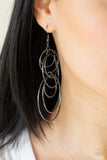 Paparazzi Earring - I Feel Dizzy - Black