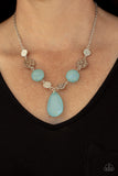 Paparazzi Necklace - DEW What You Wanna DEW - Blue