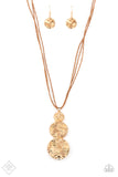 Paparazzi Necklace - Circulating Shimmer - Gold