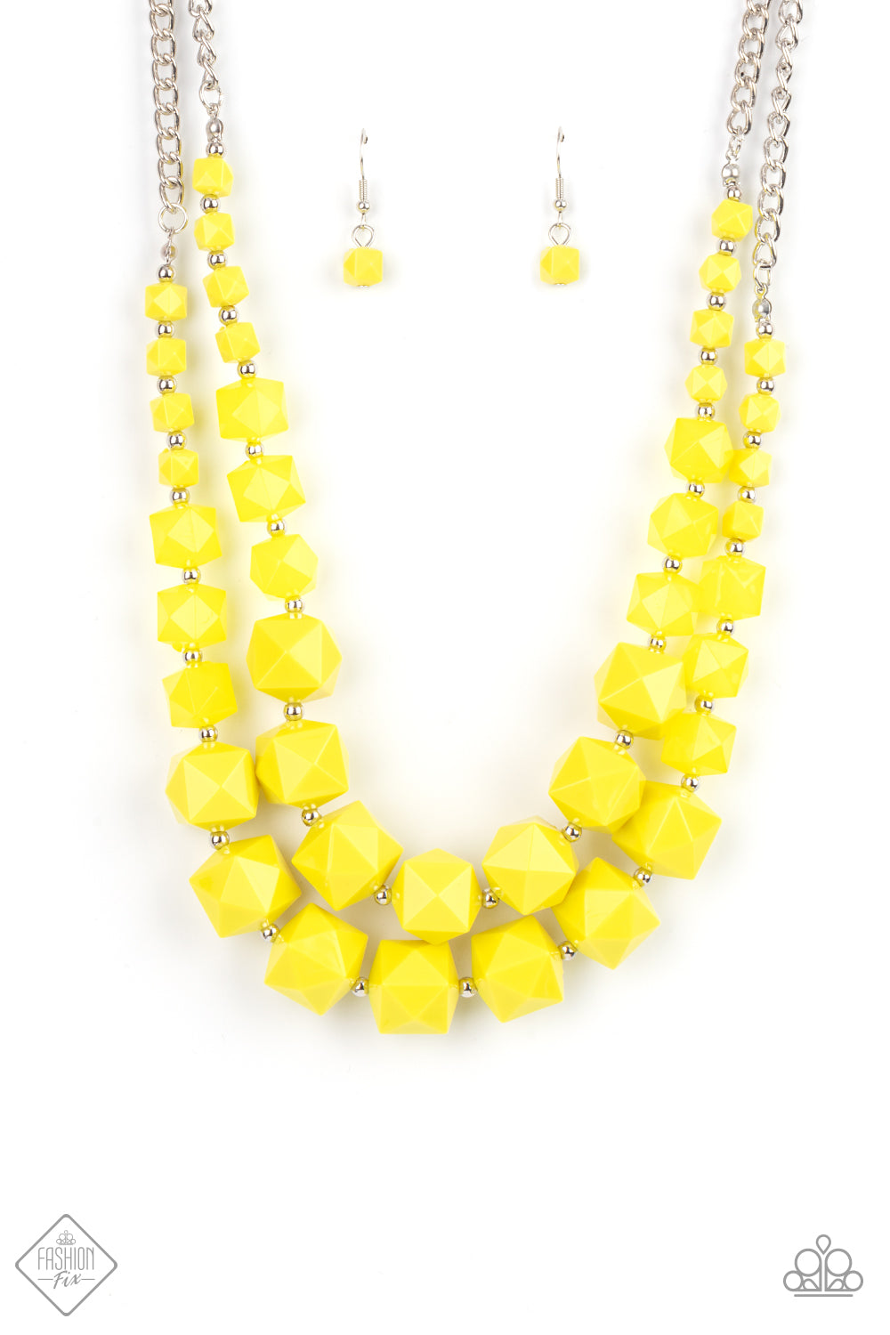 Shimmering Seafloors - Yellow and Silver Necklace - Paparazzi Accessor –  Bejeweled Accessories By Kristie