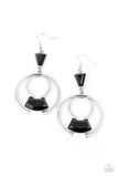 Paparazzi Earring - Deco Dancing - Black