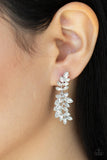 Paparazzi Earring - Frond Fairytale - White
