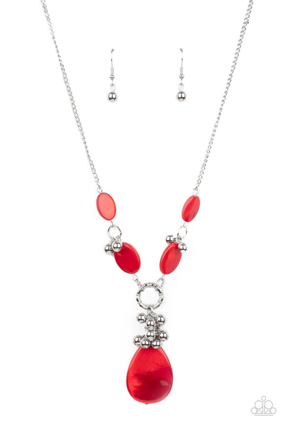 Paparazzi Necklace - Summer Idol - Red