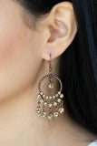 Paparazzi Earring - Cosmic Chandeliers - Copper