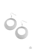 Paparazzi Earring - Outer Plains - Silver