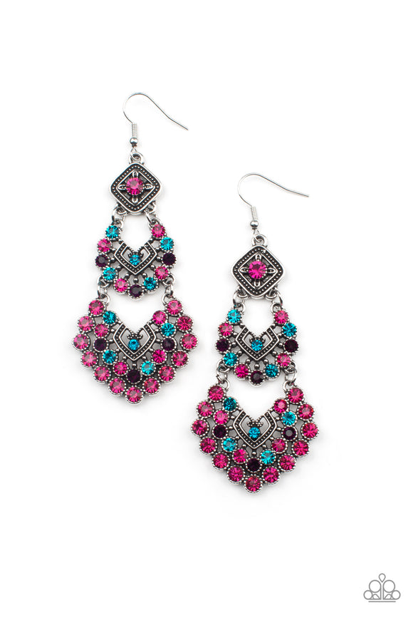 Paparazzi Earring - All For The GLAM - Multi