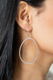 Paparazzi Earring - OVAL-ruled! - White