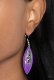 Paparazzi Earring - Venetian Vanity - Purple
