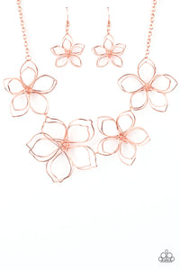 Paparazzi Necklace - Flower Garden Fashionista - Copper