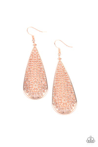 Paparazzi Earring - Posy Pasture - Rose Gold