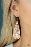 Paparazzi Earring - Posy Pasture - Rose Gold