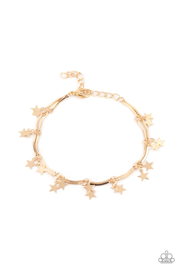 Paparazzi Bracelet - Party in the USA - Gold