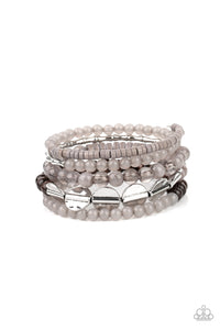 Paparazzi Bracelet - Free-Spirited Spiral - Silver