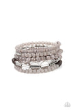 Paparazzi Bracelet - Free-Spirited Spiral - Silver
