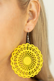 Paparazzi Earring - Island Sun - Yellow