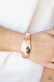 Paparazzi Bracelet - Fond of Florals - Rose Gold