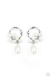 Paparazzi Earring - Elegant Expo - White