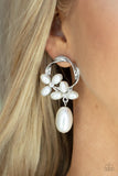 Paparazzi Earring - Elegant Expo - White