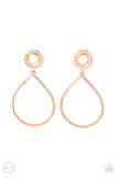 Paparazzi Earring - Fairytale Finish - Copper Clip-On