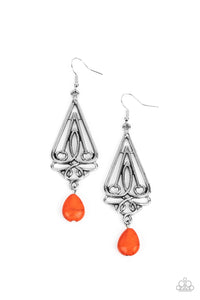 Paparazzi Earring - Transcendent Trendsetter - Orange